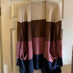 Madewell color block cardigan